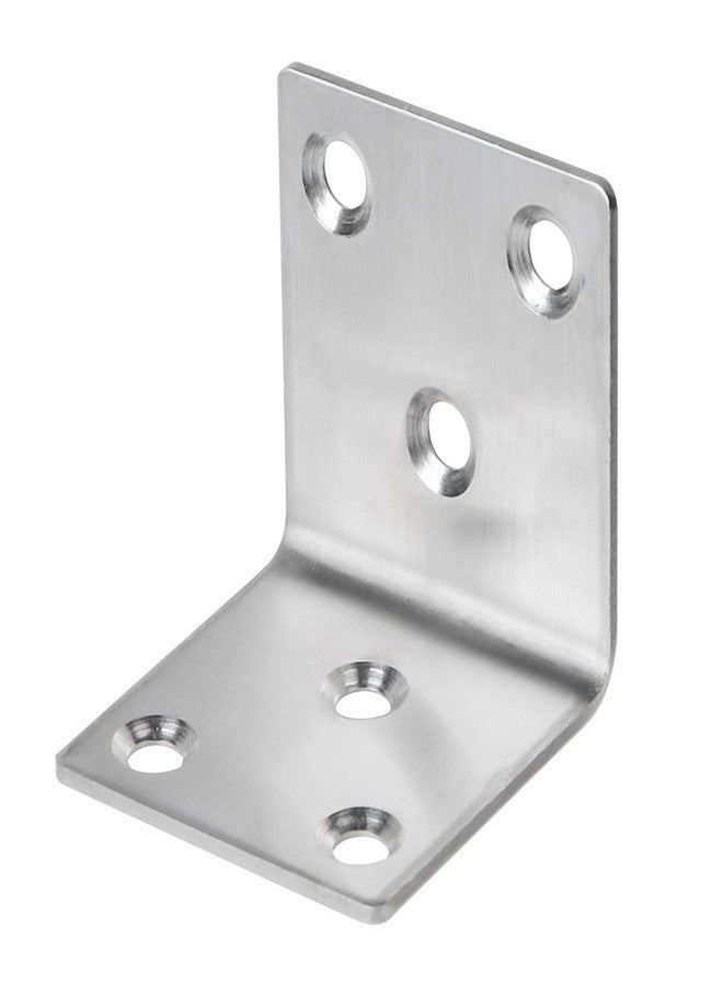 Saim Corner Brace L Shape Joint Right Angle Bracket Fastener Stainless Steel Heavy Duty Shelf with Screws 24 Pcs - Image 1